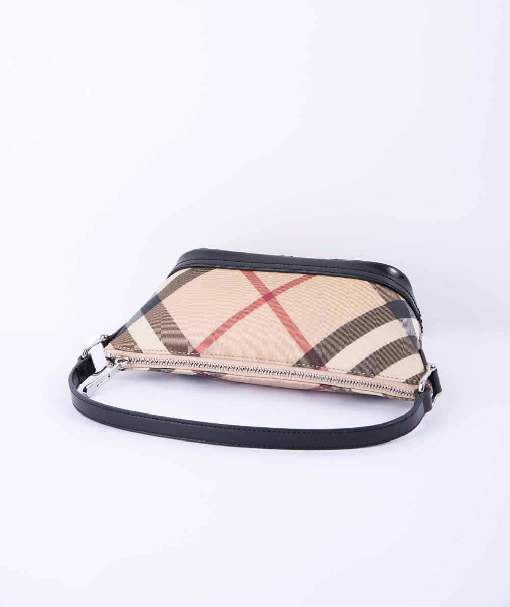 BURBERRY MULTICOLOR CLOTH CLUTCH BAG